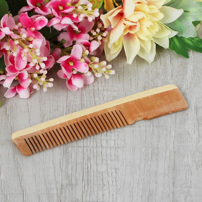 Расчёска с ручкой, деревянная
