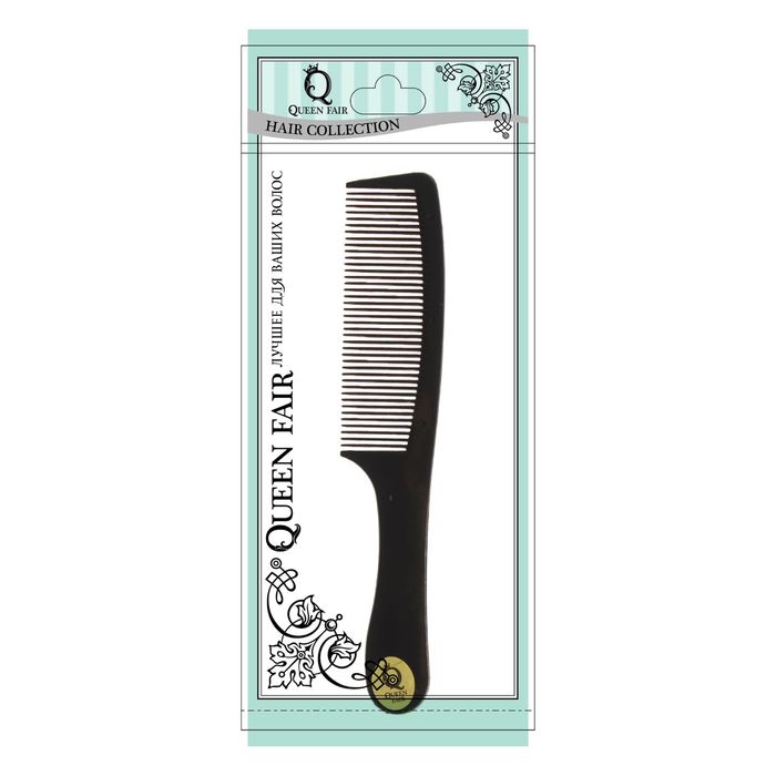 Расчёска с ручкой, цвет чёрный