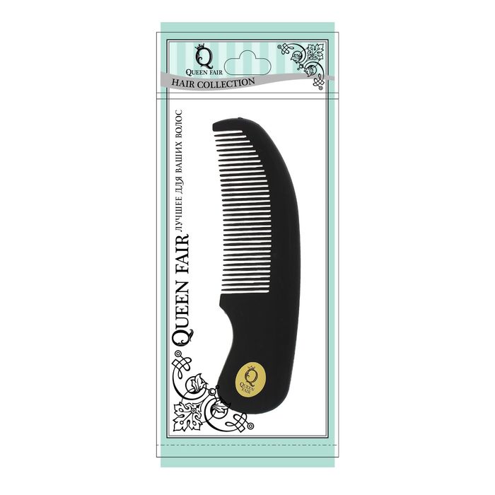 Расчёска с ручкой, цвет чёрный