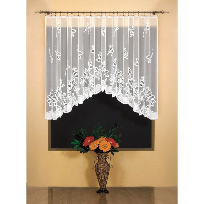 Гардина, размер 300х150 см, белый 9485