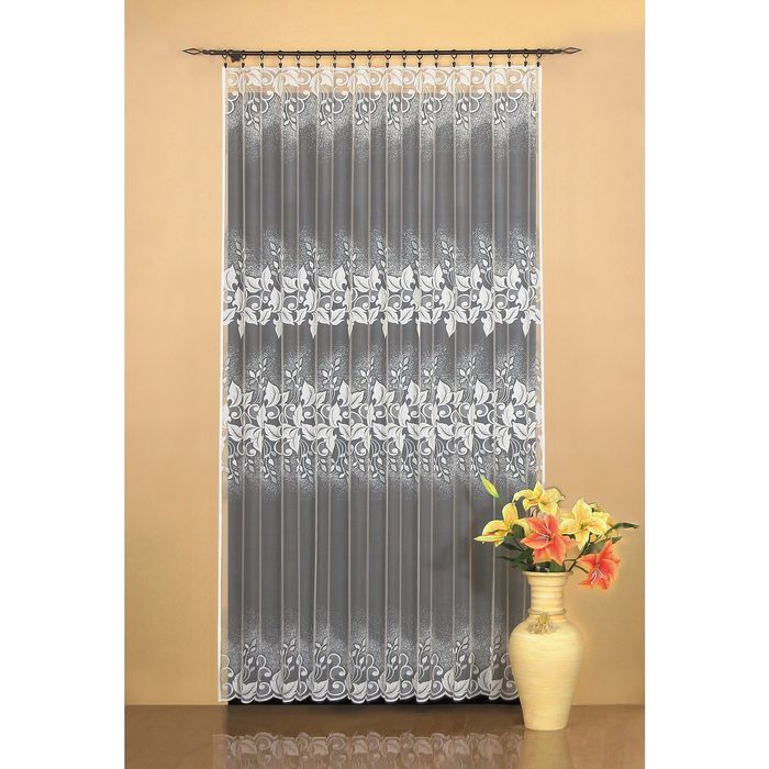 Гардина, размер 300х150 см, белый 9510