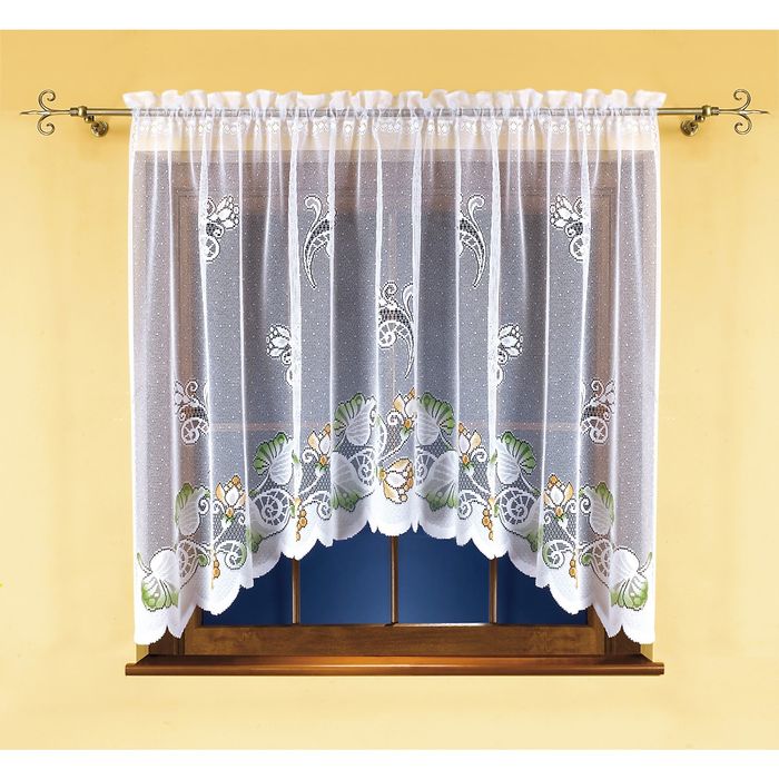 Гардина, размер 220х120 см, белый 9551