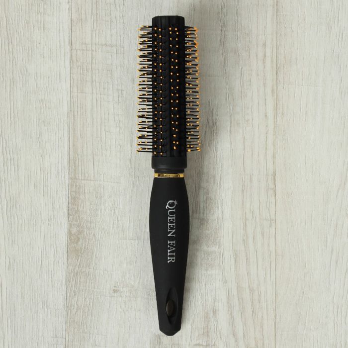 Брашинг прорезиненный, d=2/4,5см, цвет чёрный/золотой