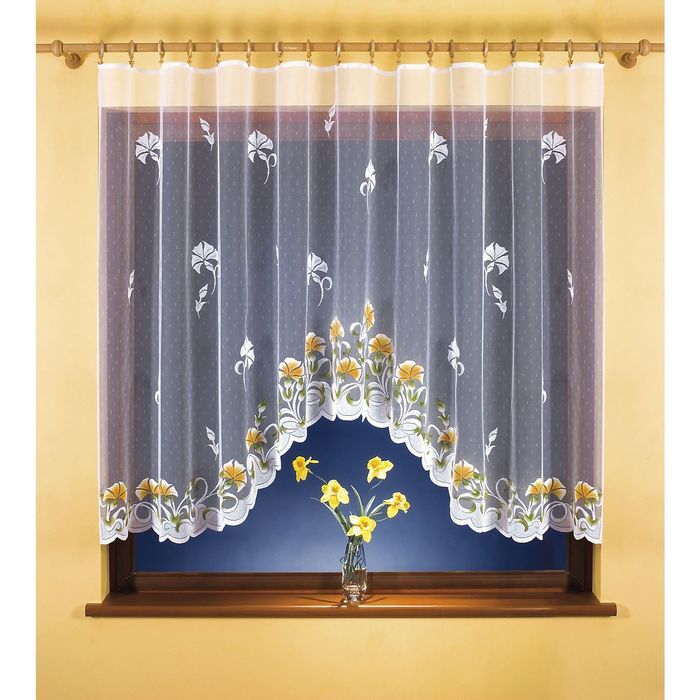 Гардина "Стефания", размер 300х150 см, белый 9814