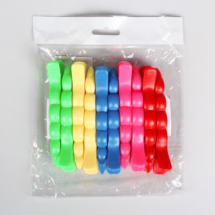 Зажим для волос пластиковый, 11(±1)см, цвета МИКС