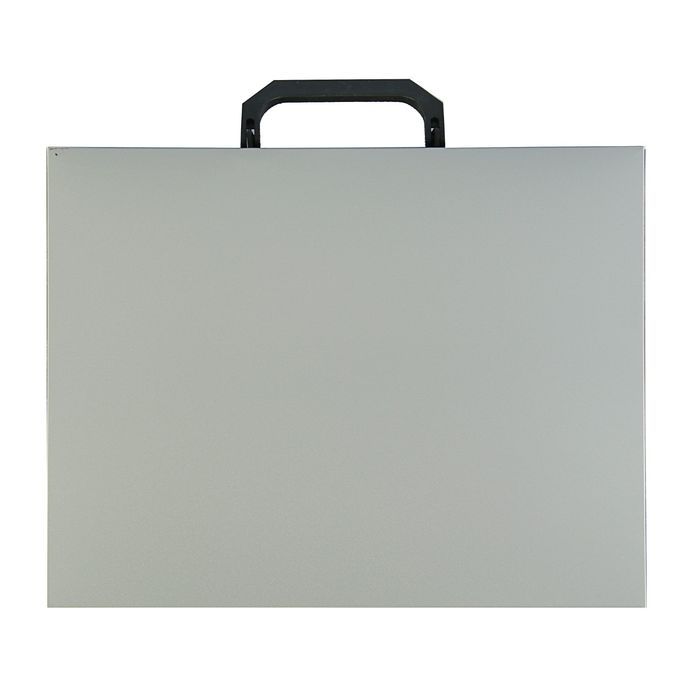 Папка-портфель на замке А4, Standard 700 мкм, 1 отделение, серая