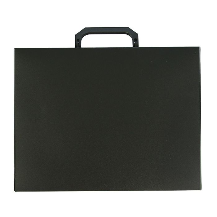 Папка-портфель на замке А4, Standard 700 мкм, 1 отделение, чёрная