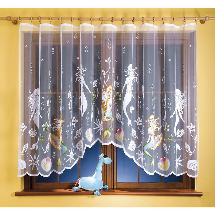 Гардина, размер 300x150 см, белый 014A