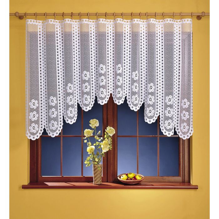 Гардина, размер 230х120, белый 115A