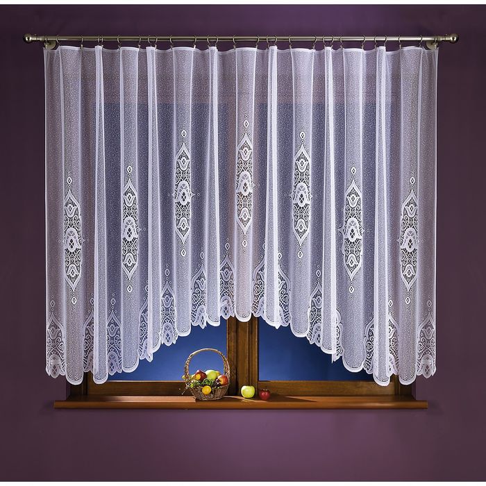 Гардина, размер 400х160 см, белый 153A