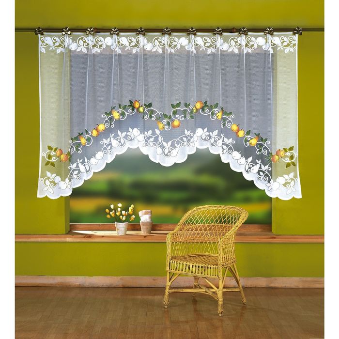 Гардина, размер 300х150 см, белый 2347