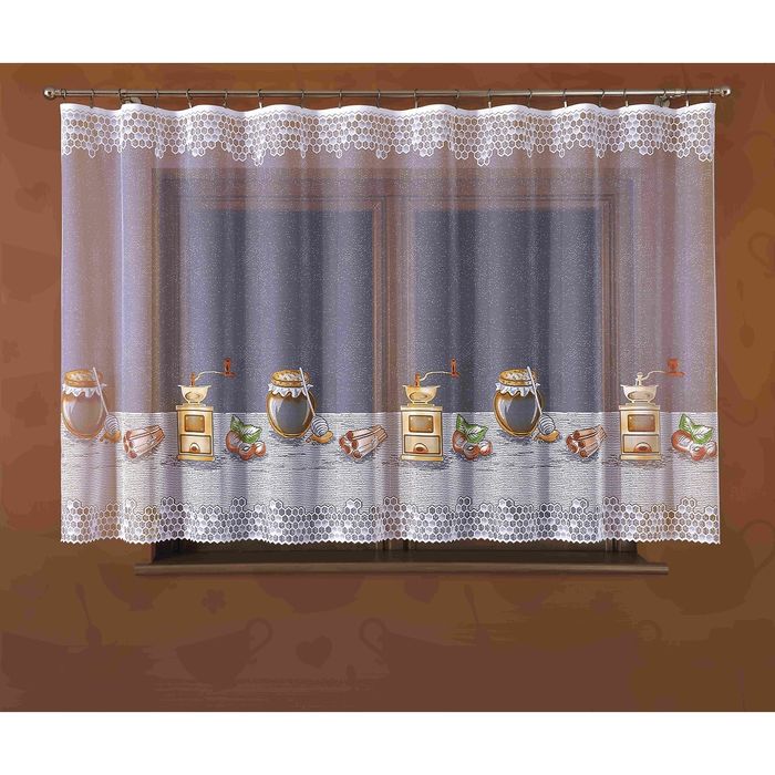 Гардина, размер 300х150 см, кофейный 339Е