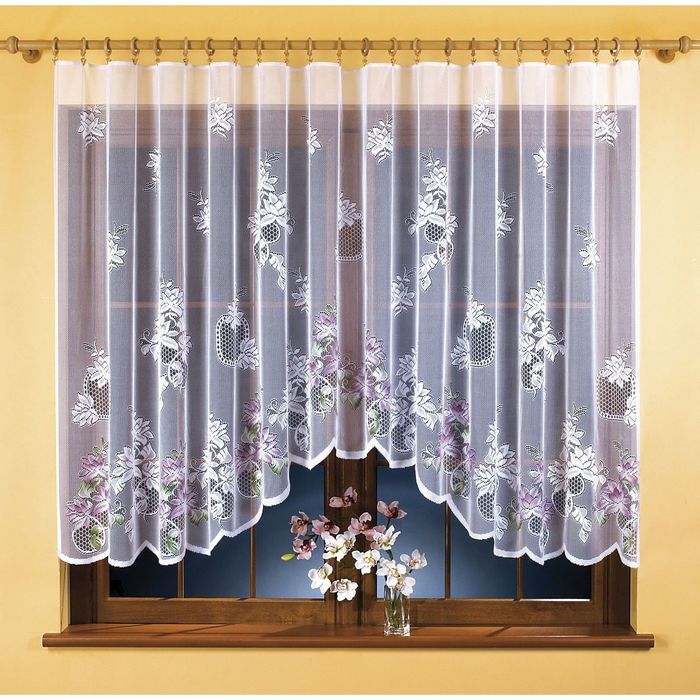 Гардина, размер 300х140 см, белый 449А