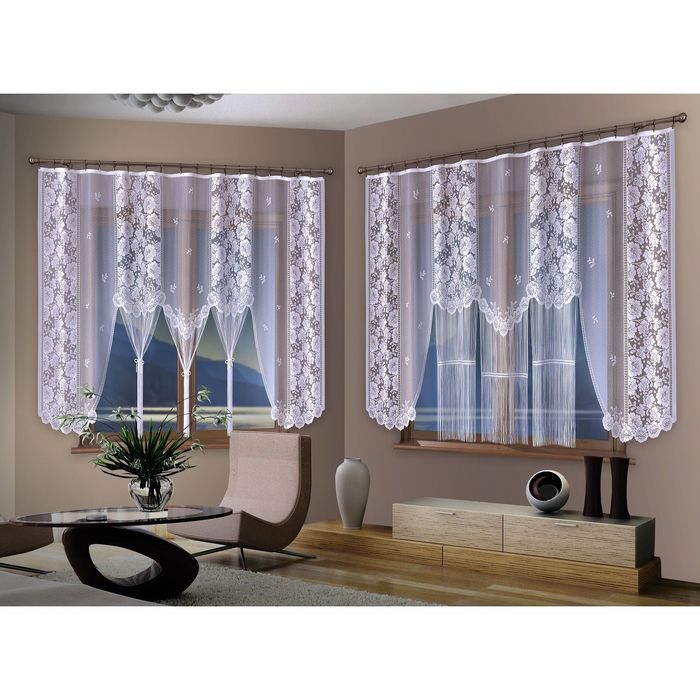 Гардина, размер 250х170 см, белый 453Е