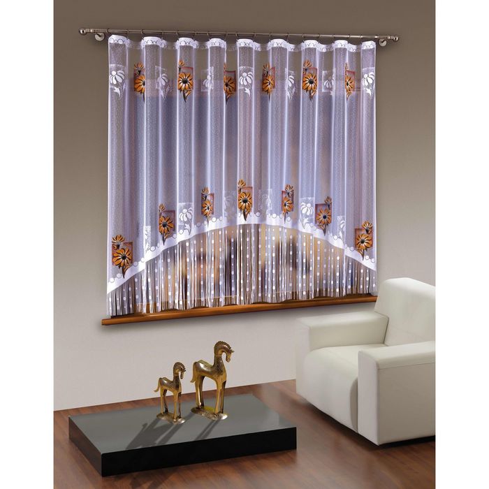 Гардина, размер 300х180 см, белый 532А