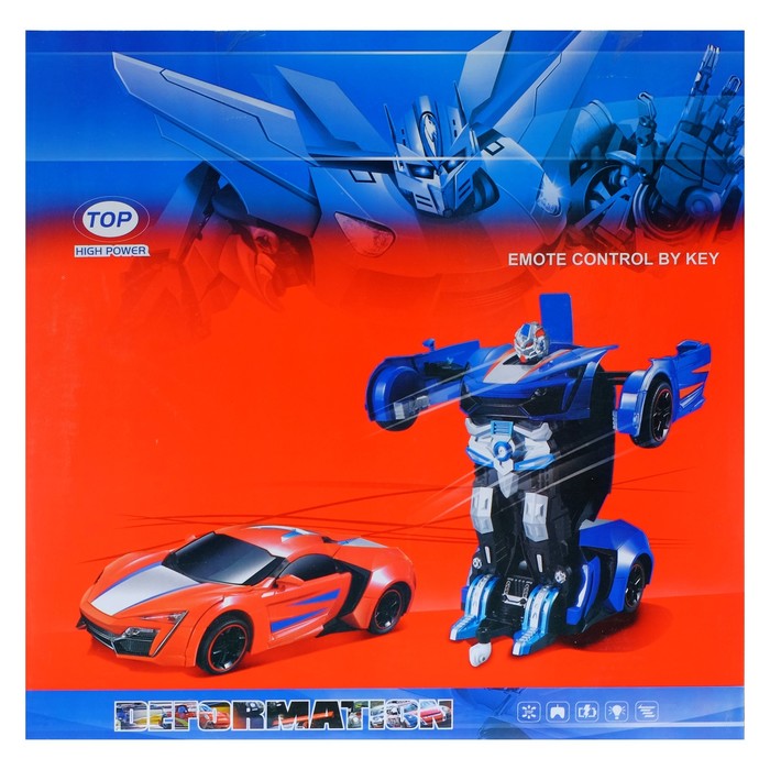 Робот-трансформер радиоуправляемый «Ламба», работает от аккумулятора цвета:МИКС