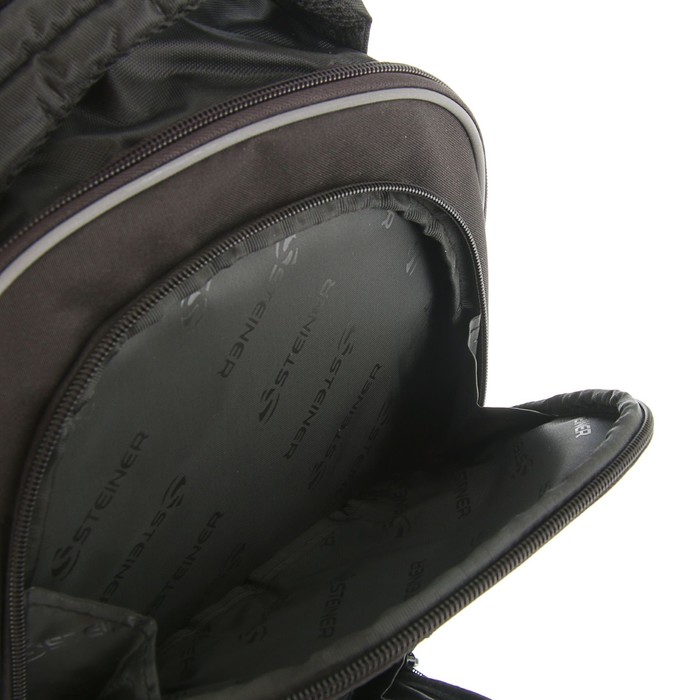 Рюкзак молодёжный эргономичная спинка Steiner 3-ST4, 42*36*17, "Экстрим", чёрный/серый