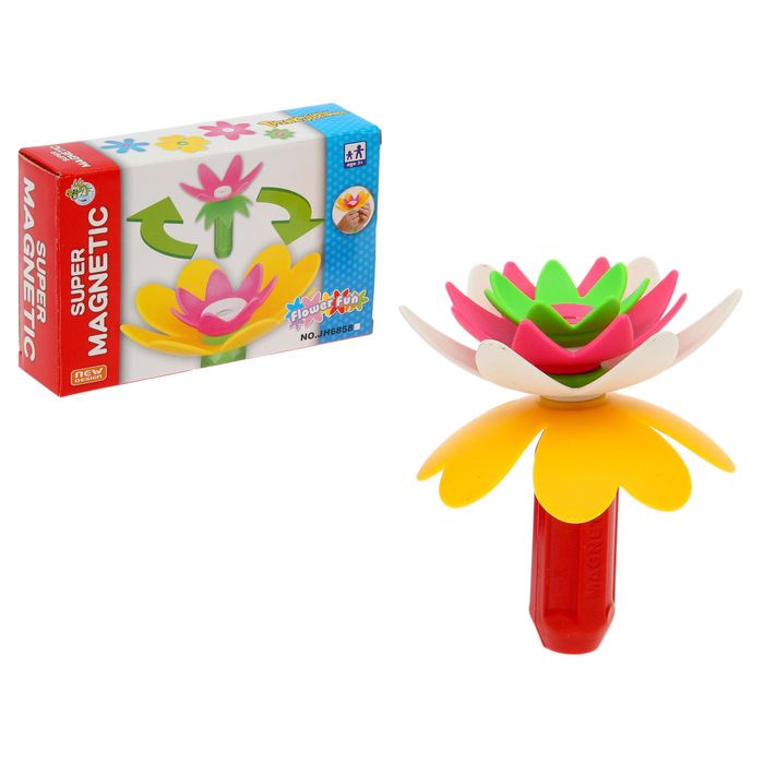 Конструктор магнитный «Цветок», 5 деталей
