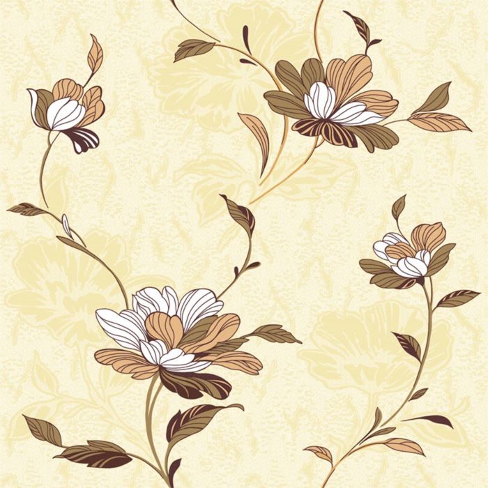 Обои акриловые Саратов П207-05 Аленушка-Н желтые 0,53х10м