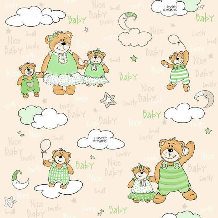 Обои бумажные Саратов Ф484-04 Мишутка  0,53х10м