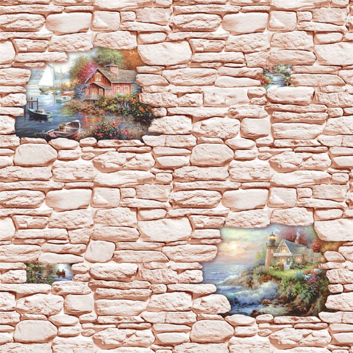 Обои бумажные Саратов Д329-02 Пристань  0,53х10м