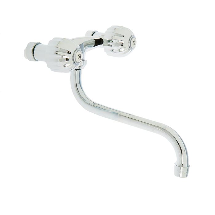 Смеситель для кухни BRAVO 361 MASTER 02, двухрычажный, настенный