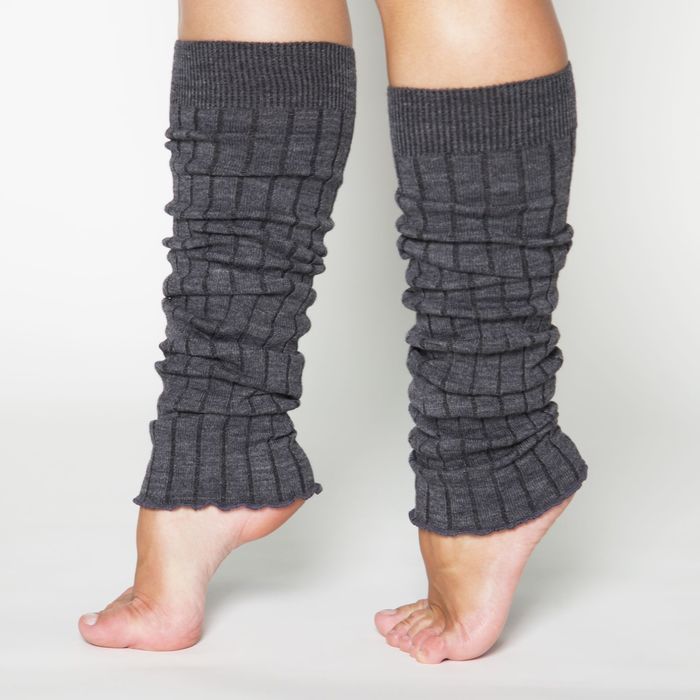 Гетры женские шерстяные ЗС1690-Д38 "Ручная вязка" цвет тёмно-серый, р-р 23-29