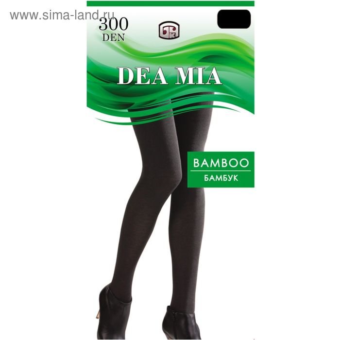 Колготки женские DEA MIA BAMBOO 300 ден цвет чёрный, р-р 2