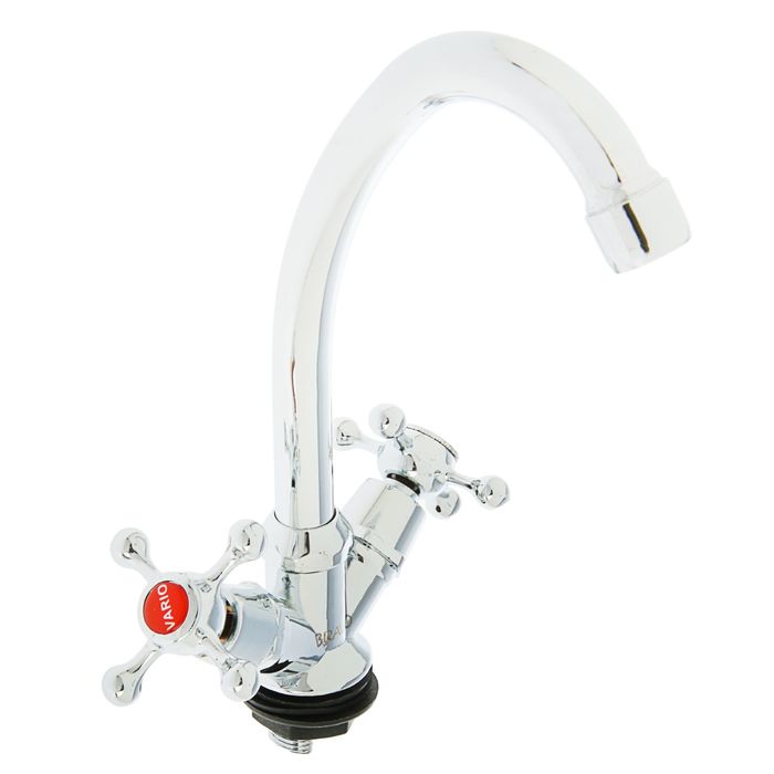 Смеситель для кухни KOMRAD/BRAVO S11-271F-R-1, двухрычажный