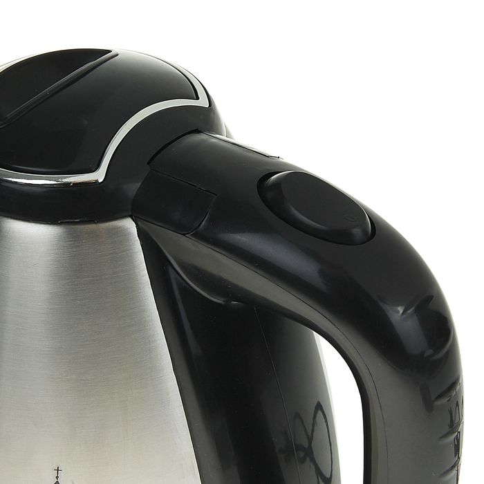 Чайник электрический "Росинка", 2.0 л, 2000 Вт, "кремль", черный