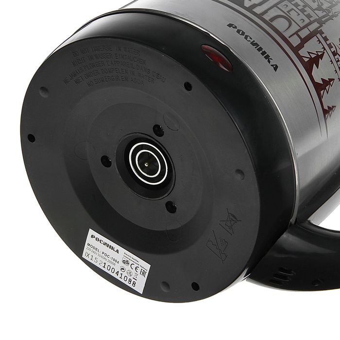 Чайник электрический "Росинка", 2.0 л, 2000 Вт, "кремль", черный