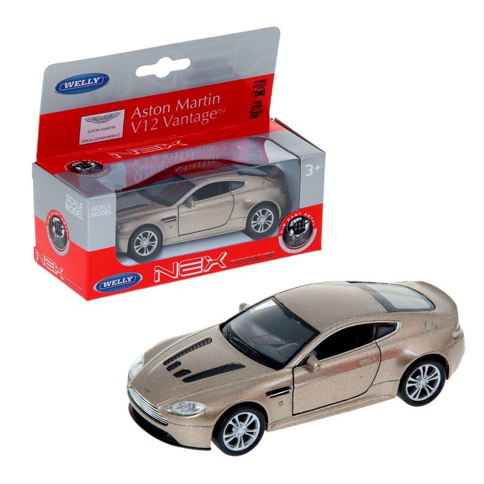Машина металлическая Aston Martin V12 Vantage, масштаб 1:34-39, МИКС