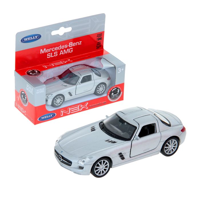 Машина металлическая Mercedes-Benz SLS AMG, масштаб 1:34-39, МИКС