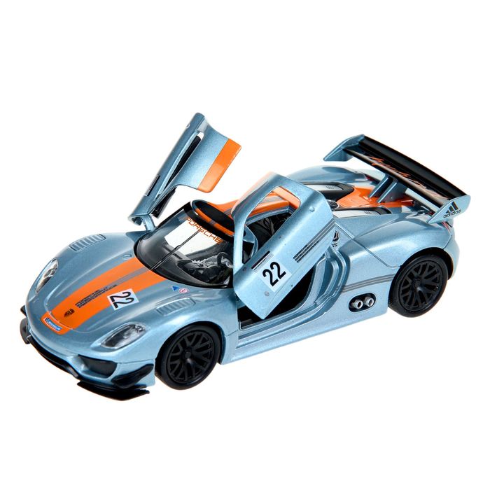 Машина металлическая Porsche 918 RSR, масштаб 1:34-39, МИКС