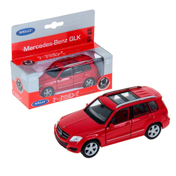 Машина металлическая Mercedes-Benz GLK, масштаб 1:34-39, МИКС