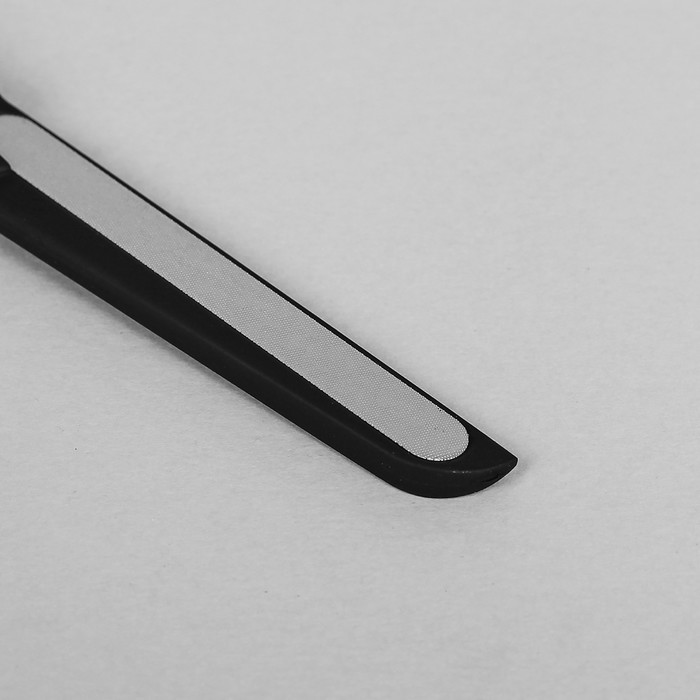 Пилка металлическая для ногтей, лазерная, цвет чёрный