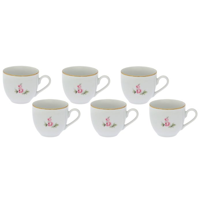 Набор чашек кофейных 170 мл "Мейсенский букет", 6 шт