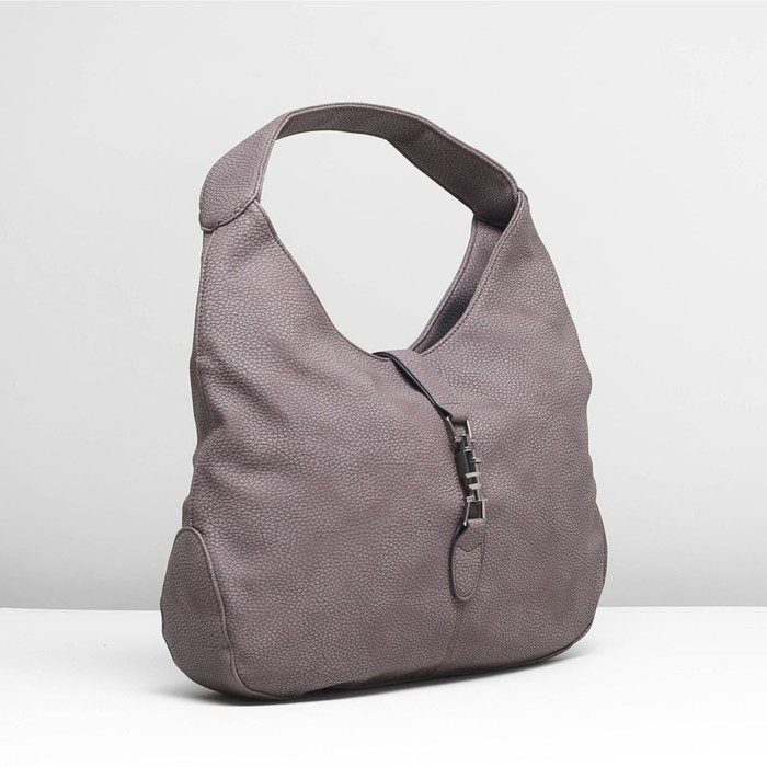 Сумка женская на молнии, 1 отдел с перегородкой, наружный карман, цвет коричневый