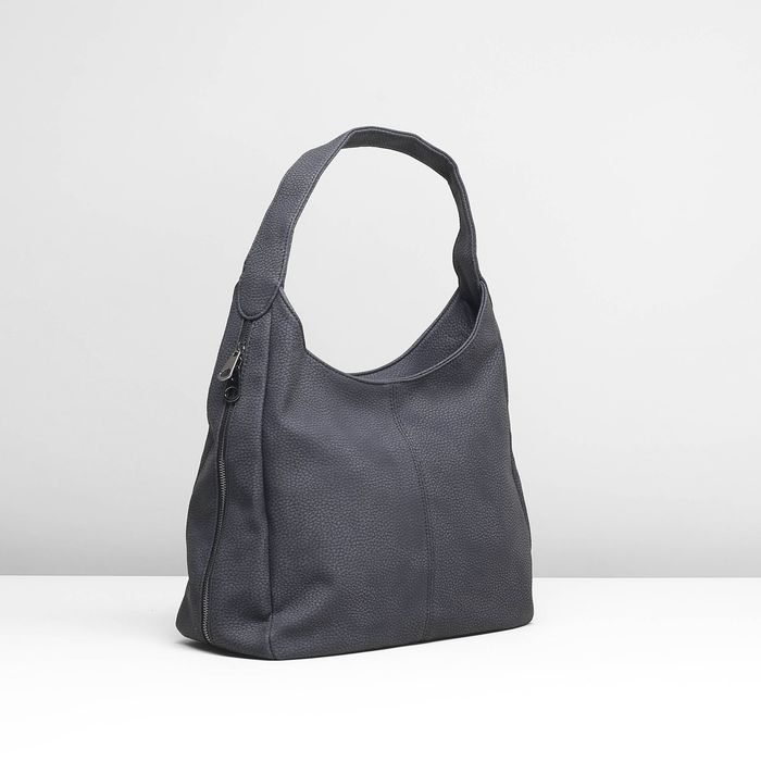 Сумка женская на молнии, 1 отдел с перегородкой, наружный карман, цвет чёрный