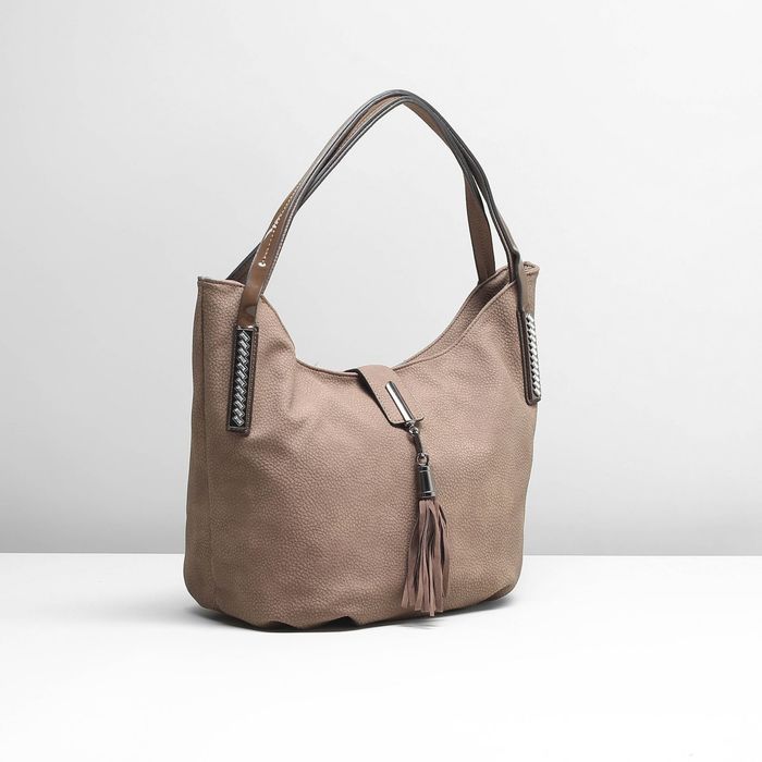 Сумка женская на молнии, 1 отдел с перегородкой, наружный карман, цвет хаки