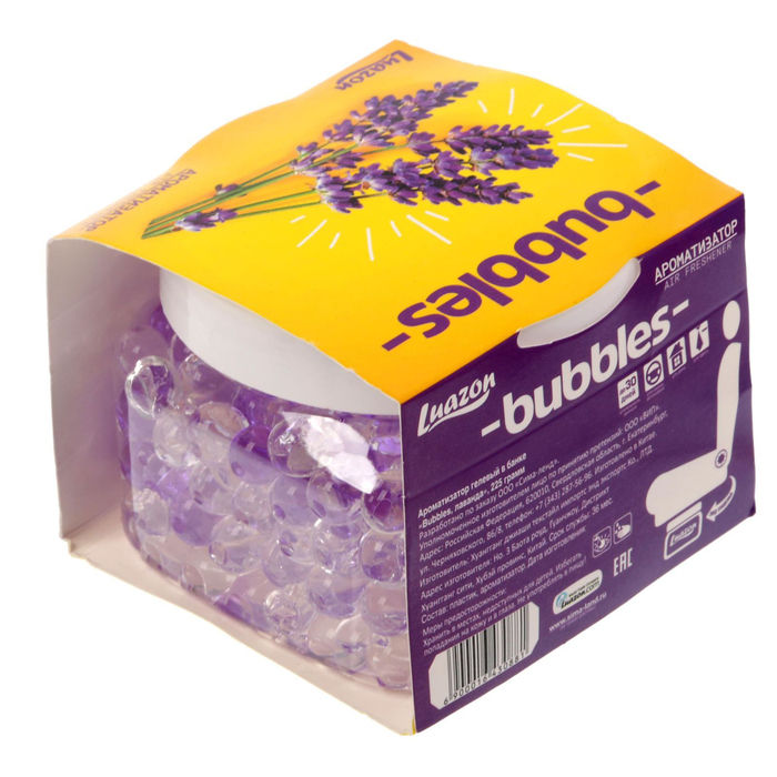 Ароматизатор гелевый в банке "Bubbles, лаванда", 225 г