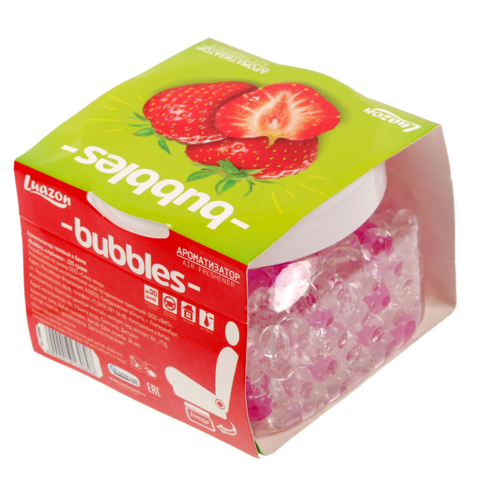 Ароматизатор гелевый в банке "Bubbles, клубника", 225 г