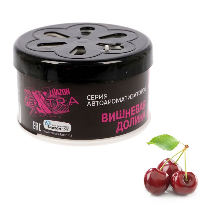 Ароматизатор в банке под сиденье "Luazon EXTRA, вишневая долина"