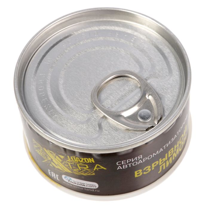 Ароматизатор в банке под сиденье "Luazon EXTRA, взрывной лимон"