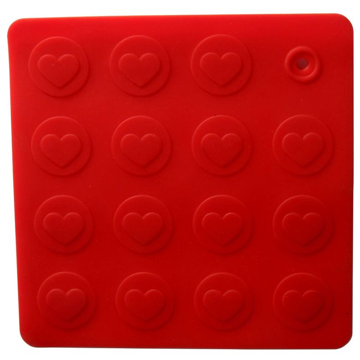 Прихватка подставка "Сердце" Silicone 17,8х17,8