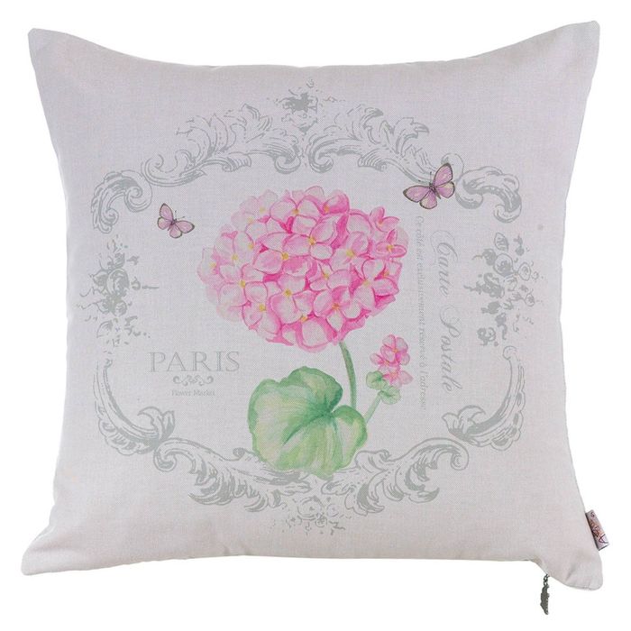 Чехол для декоративной подушки "Розовая гортензия", размер 45х45 см
