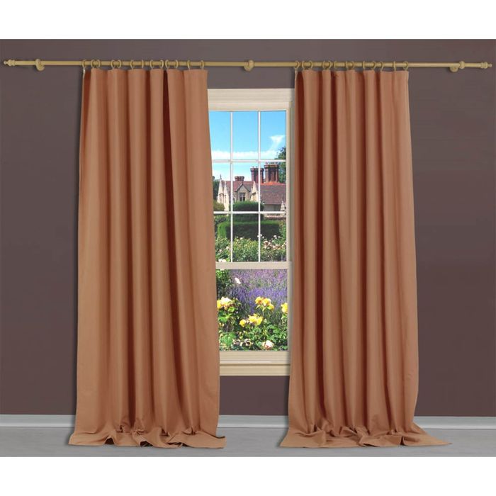 Однотонная штора "Какао", размер 140х270 см, цвет какао
