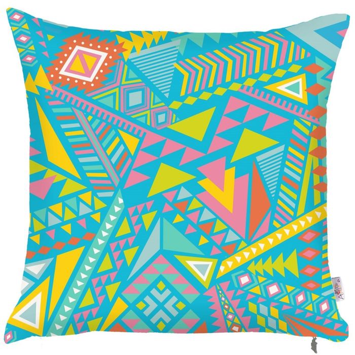 Чехол для декоративной подушки "Ганга", размер 43х43 см, цвет бирюзовый