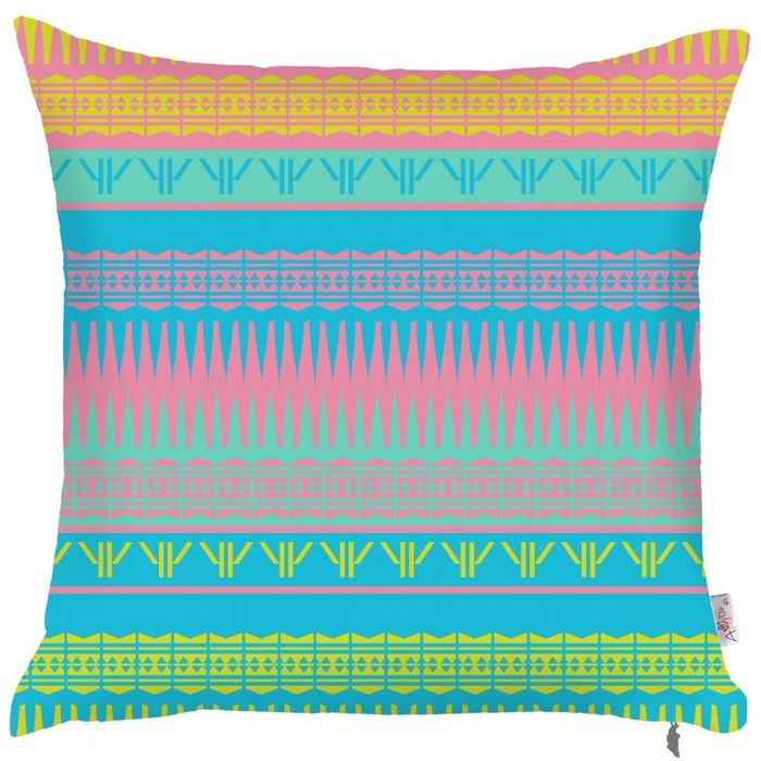 Чехол для декоративной подушки "Инди", размер 43х43 см, цвет бирюзовый