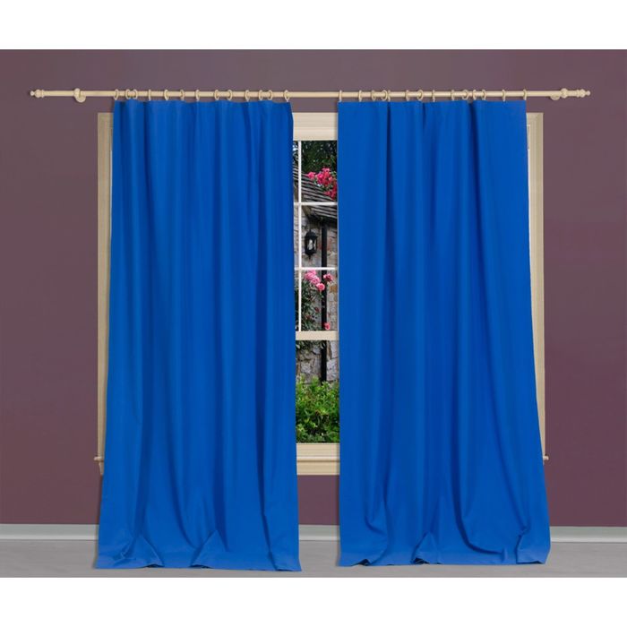 Штора "Атлантика", размер 140х270 см, цвет синий